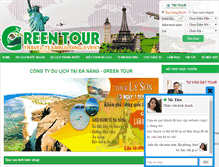 Tablet Screenshot of greentour.com.vn